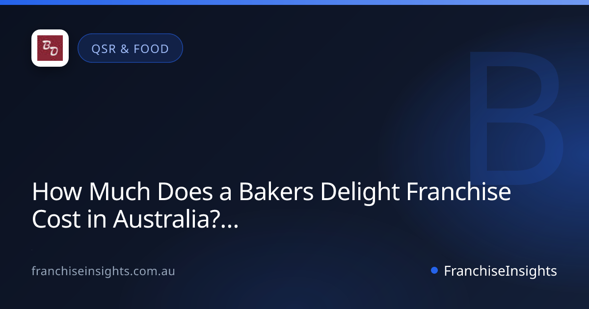 How Much Does a Bakers Delight Franchise Cost in Australia? (2026)