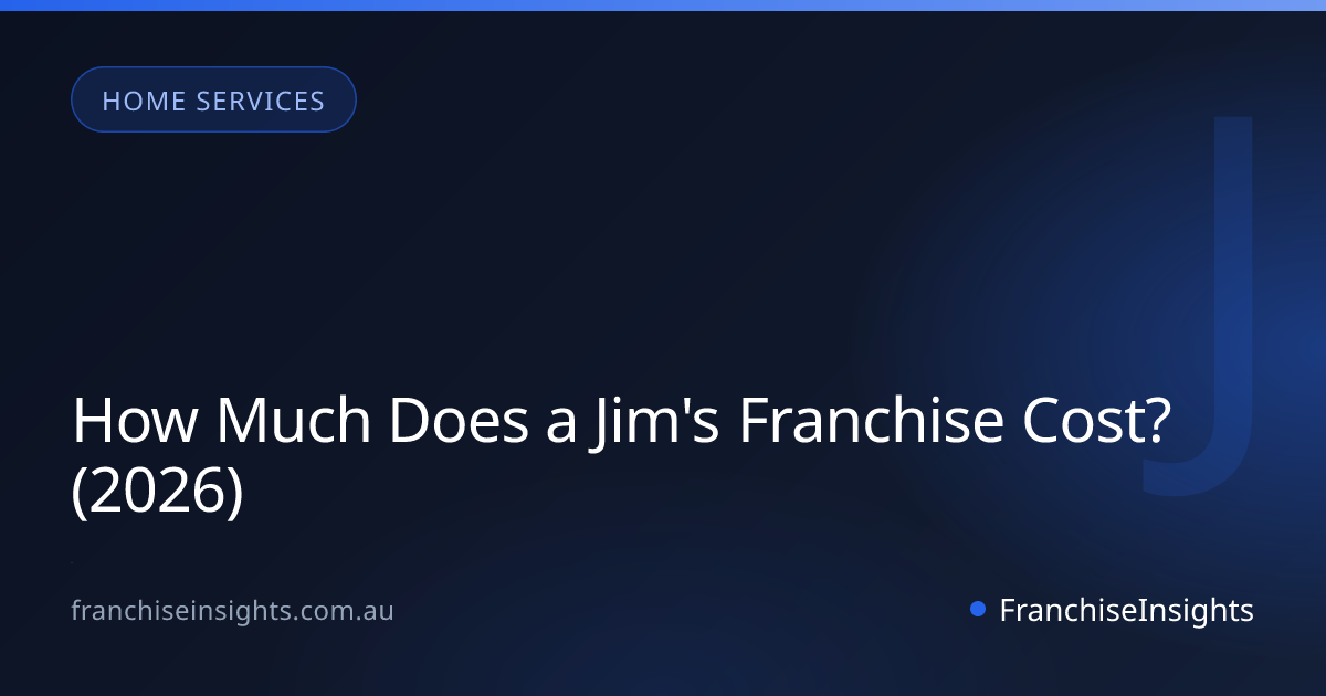 How Much Does a Jim's Franchise Cost? (2026)
