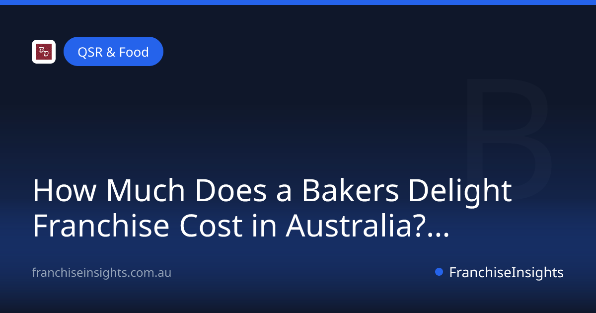 How Much Does a Bakers Delight Franchise Cost in Australia? (2026)