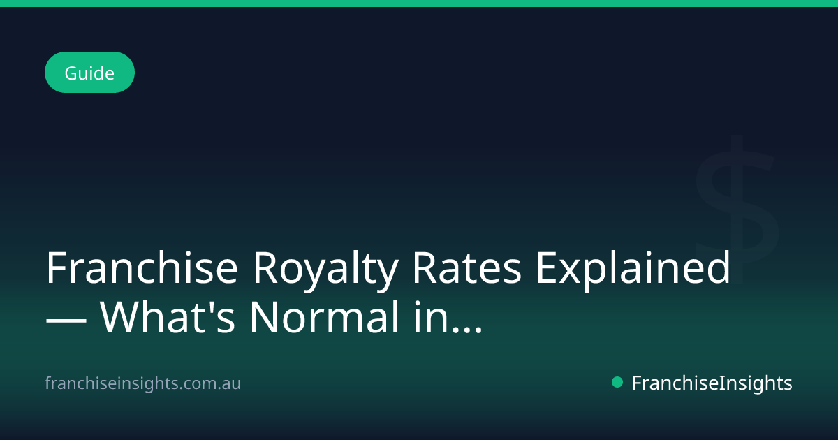 Franchise Royalty Rates Explained — What's Normal in Australia?