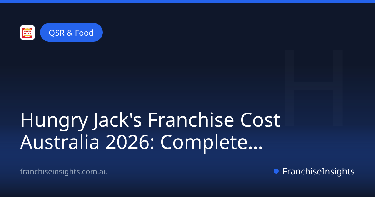 Hungry Jack's Franchise Cost Australia 2026: Complete Investment Guide